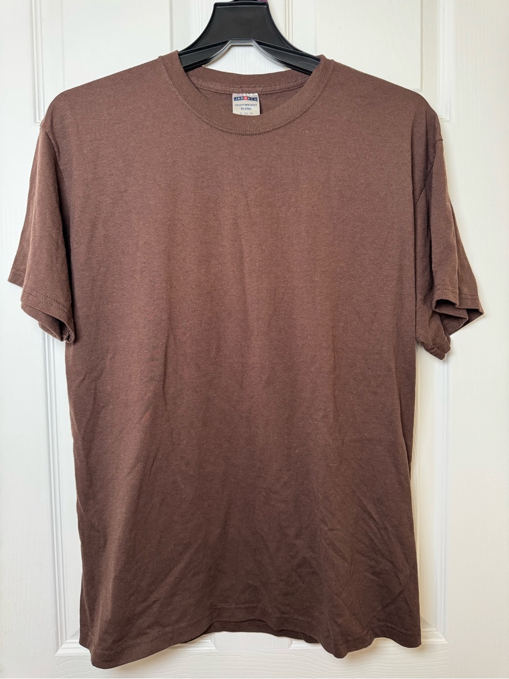 Jerzees Brown Short Sleeve Crewneck T-Shirt